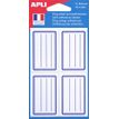 3270241119770-Apli Agipa - 32 Étiquettes scolaires cadre et lignes bleus - 36 x 56 mm - réf 111977--1
