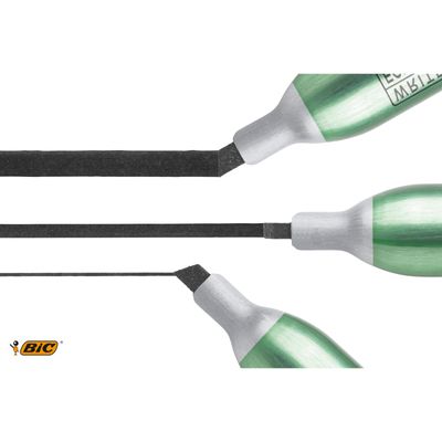 3086129998951-BIC ONYX 1481 - Marqueur permanent - pointe biseau - noir--3